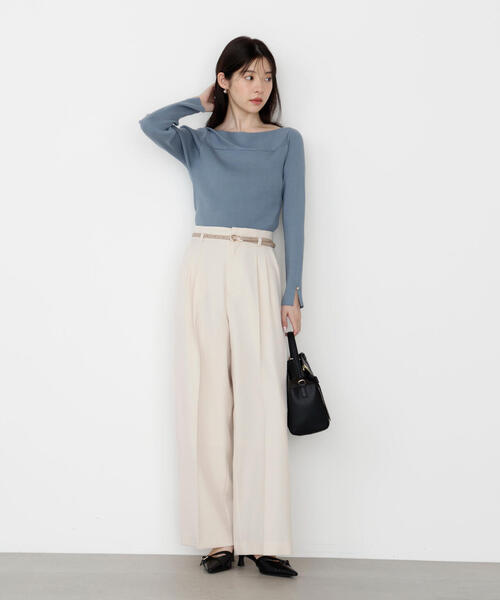 PROPORTION BODY DRESSING（プロポーションボディドレッシング）の「＜ハンドウォッシャブル＞変わり編みリブニット / 1215270928（ニット/セーター・レディース・ボルドー/グリーン/ベージュ/ブラック・SMALL/MEDIUM）」の16枚目の写真