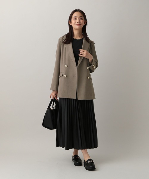 GLOBAL WORK（グローバルワーク）の「MATINEE LINE/MIXストレッチWジャケット/583736（テーラードジャケット・レディース・モカ/ブラウン/チャコールグレー・SMALL/MEDIUM/LARGE）」の17枚目の写真