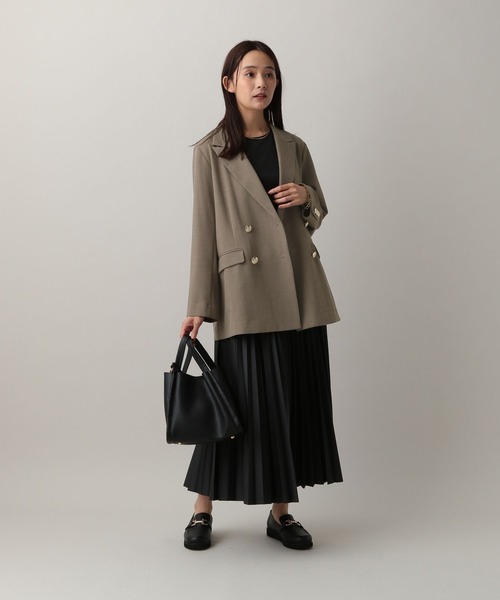 GLOBAL WORK（グローバルワーク）の「MATINEE LINE/MIXストレッチWジャケット/583736（テーラードジャケット・レディース・モカ/ブラウン/チャコールグレー・SMALL/MEDIUM/LARGE）」の18枚目の写真