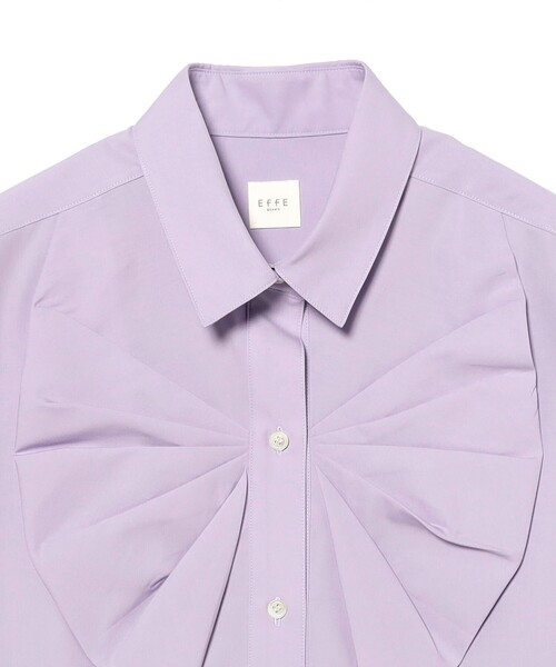 EFFE BEAMS（エッフェビームス）の「リボン ブロード シャツ（シャツ/ブラウス・レディース・ミント/パープル・36/38）」の13枚目の写真