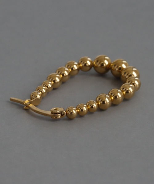 abaskdesign(アバスクデザイン)の「金属アレルギー対応 つぶつぶボールフープピアス(ピアス(両耳用)・レディース・シルバー/ゴールド・FREE)」の12枚目の写真