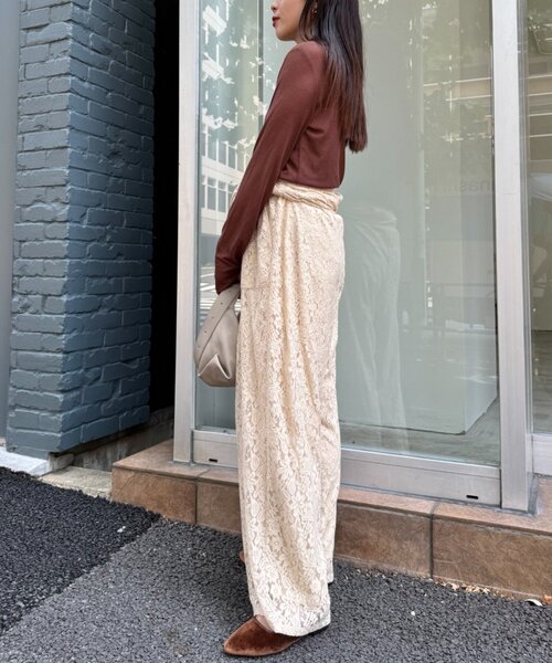 WILLOW（ウィロー）の「【willow】シアースラブポロトップス（Tシャツ/カットソー・レディース・グレー/ブラウン・ONE SIZE）」の10枚目の写真