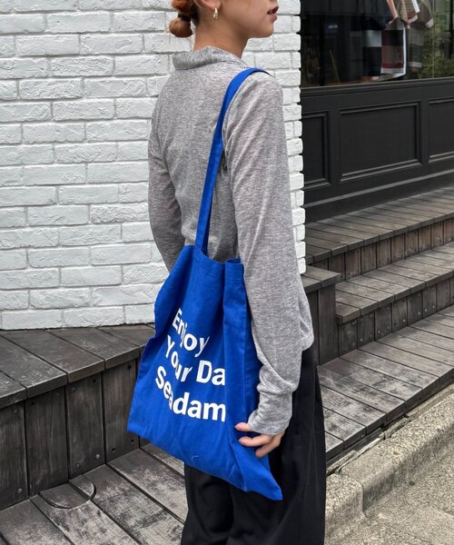 WILLOW（ウィロー）の「【willow】シアースラブポロトップス（Tシャツ/カットソー・レディース・グレー/ブラウン・ONE SIZE）」の15枚目の写真