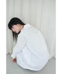 Smyeon（スミョン）の「Frill cotton shirtdress/フリルコットンシャツワンピース（ワンピース）」