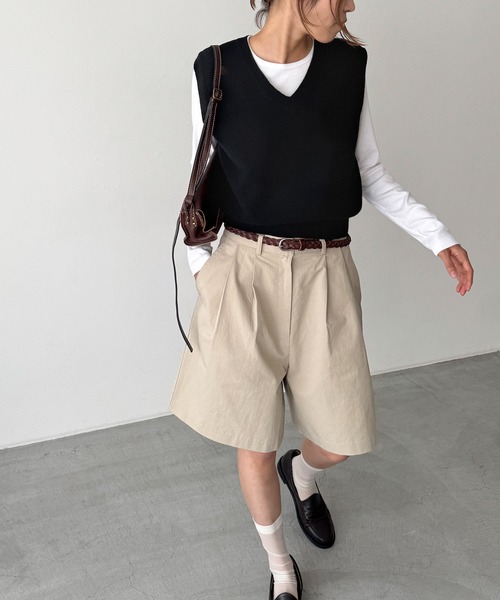 マーロ、カシミヤシルク混、ニットベスト マーロ、カシミヤシルク混、ニットベスト