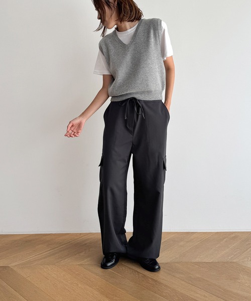 マーロ、カシミヤシルク混、ニットベスト マーロ、カシミヤシルク混、ニットベスト