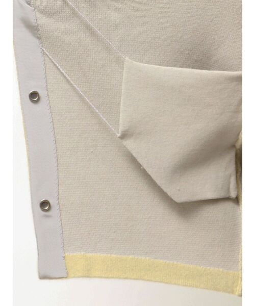 新品タグ付きELENDEEK エレンディーク ラクーンカーディガン　アイボリー ELENDEEK（エレンディーク）の「ラクーンミックスWカーディガン