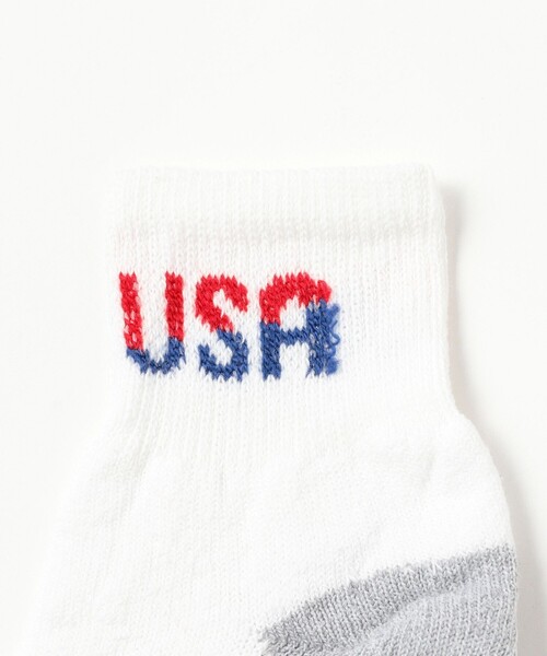 BEAMS BOY（ビームスボーイ）の「THE RAILROAD SOCK / USA クォーターソックス 3P（ソックス/靴下・レディース・ホワイト・ONE SIZE）」の2枚目の写真