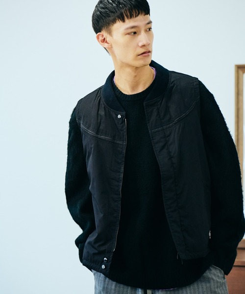 TOWNCRAFT（タウンクラフト）の「TOWNCRAFT / タウンクラフト BLACK DERBY STYLED VEST ダービージャケット ベスト コットンウェザー ナイロンツイル ウールメルトン（ダウンベスト・メンズ・ブラック/ブラック系その他2/ブラック系その他・MEDIUM/LARGE）」の2枚目の写真