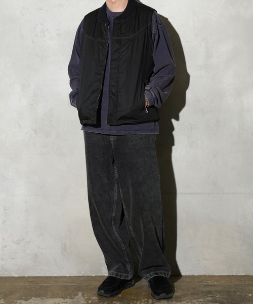 TOWNCRAFT（タウンクラフト）の「TOWNCRAFT / タウンクラフト BLACK DERBY STYLED VEST ダービージャケット ベスト コットンウェザー ナイロンツイル ウールメルトン（ダウンベスト・メンズ・ブラック/ブラック系その他2/ブラック系その他・MEDIUM/LARGE）」の18枚目の写真