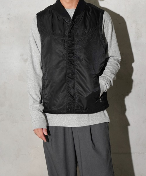 TOWNCRAFT（タウンクラフト）の「TOWNCRAFT / タウンクラフト BLACK DERBY STYLED VEST ダービージャケット ベスト コットンウェザー ナイロンツイル ウールメルトン（ダウンベスト・メンズ・ブラック/ブラック系その他2/ブラック系その他・MEDIUM/LARGE）」の19枚目の写真