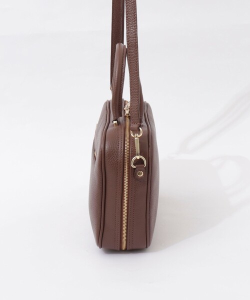 NOLLEY’S(ノーリーズ)の「スクエアスリムボストン(ボストンバッグ・レディース・ブラウン/ブラック・FREE)」の13枚目の写真