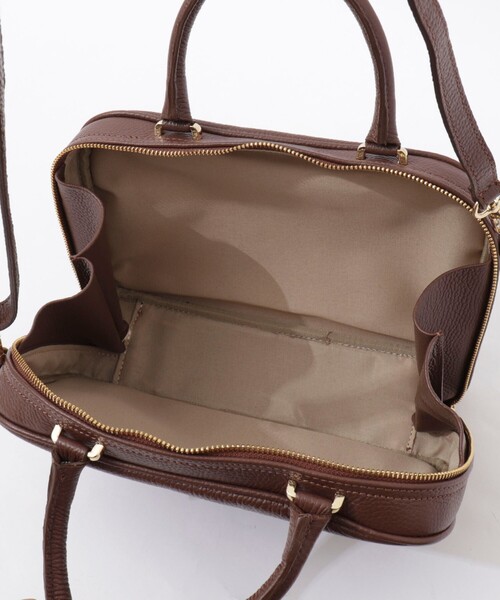NOLLEY’S(ノーリーズ)の「スクエアスリムボストン(ボストンバッグ・レディース・ブラウン/ブラック・FREE)」の18枚目の写真