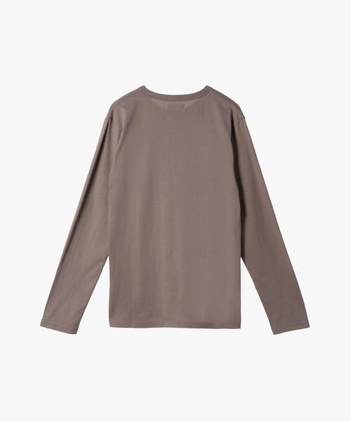 agnes b.(アニエスベー)の「メンズ アイコニック プリント 長袖 Tシャツ ”Lezard”(Tシャツ/カットソー・メンズ・ベージュ・1/2)」の4枚目の写真