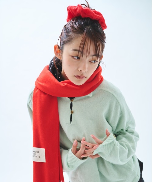 common gull products.（コモンガルプロダクツ）の「ときめきの残り香とニットシュシュ（シュシュ・レディース・ミント/ラベンダー/ブラウン系/レッド系/パープル系・フリー）」の6枚目の写真