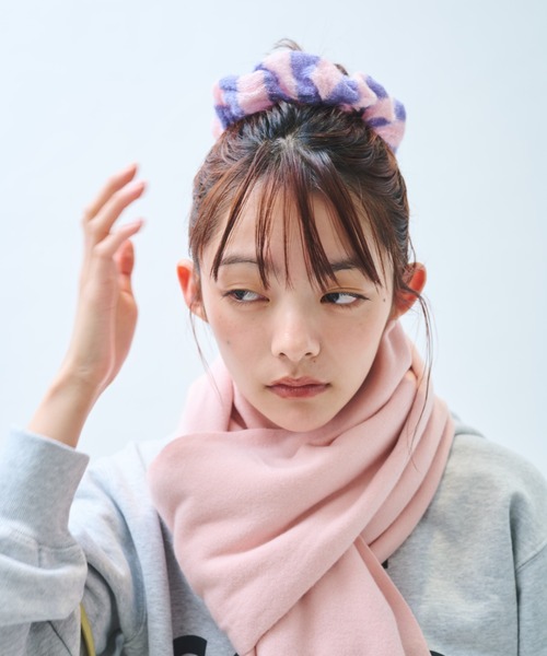 common gull products.（コモンガルプロダクツ）の「ときめきの残り香とニットシュシュ（シュシュ・レディース・ミント/ラベンダー/ブラウン系/レッド系/パープル系・フリー）」の12枚目の写真