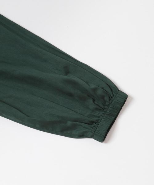 URBAN RESEARCH DOORS(アーバンリサーチドアーズ)の「コットンツイル2WAYギャザーブラウス(シャツ/ブラウス・レディース・グリーン/ブラウン/ブラック・MEDIUM)」の6枚目の写真