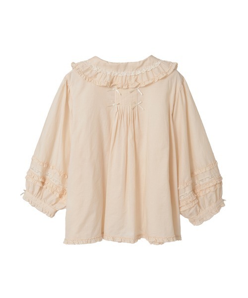 セール】フランス製レース使いローンブラウス（シャツ/ブラウス