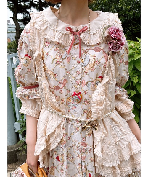 セール】フランス製レース使いローンブラウス（シャツ/ブラウス