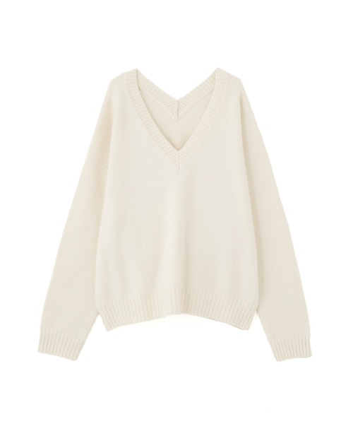 ETRE TOKYO(エトレトウキョウ)の「【再入荷!/ZOZO限定カラー】Vネック2wayニットプルオーバー(ニット/セーター・レディース・ネイビー/イエロー/オフホワイト/グレー・FREE)」の12枚目の写真