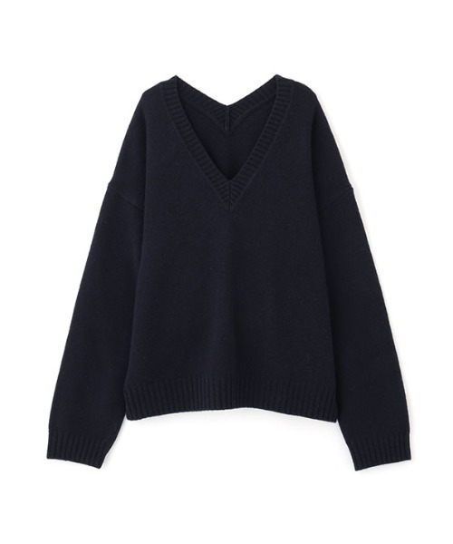 ETRE TOKYO(エトレトウキョウ)の「【再入荷!/ZOZO限定カラー】Vネック2wayニットプルオーバー(ニット/セーター・レディース・ネイビー/イエロー/オフホワイト/グレー・FREE)」の16枚目の写真