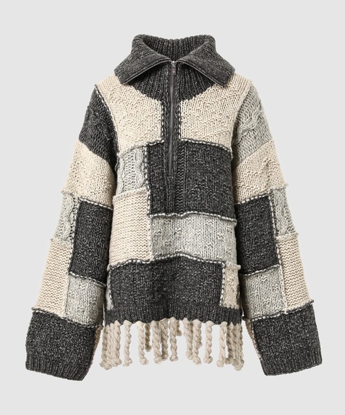 GANNI(ガニー)の「Wool Cotton Mix Knit Sweater(ニット/セーター・レディース・その他・S-M/L-XL)」の1枚目の写真