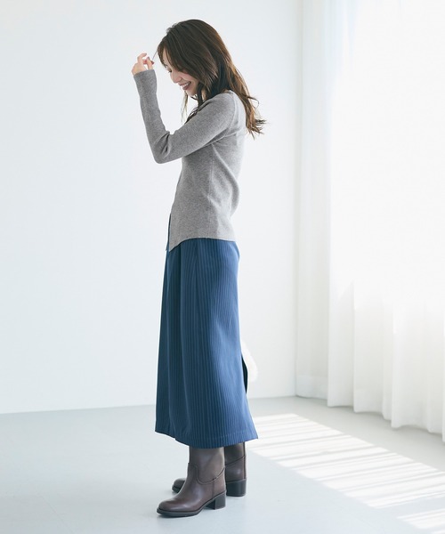 coca（coca）（コカ）の「フロントスリットニット（ニット/セーター・レディース・ブラウン/ワイン/ブラック/グレー・S/L/M）」の13枚目の写真