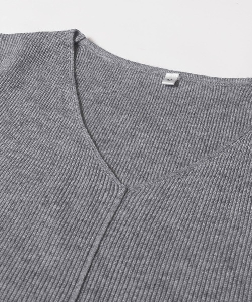 coca（coca）（コカ）の「フロントスリットニット（ニット/セーター・レディース・ブラウン/ワイン/ブラック/グレー・S/L/M）」の18枚目の写真