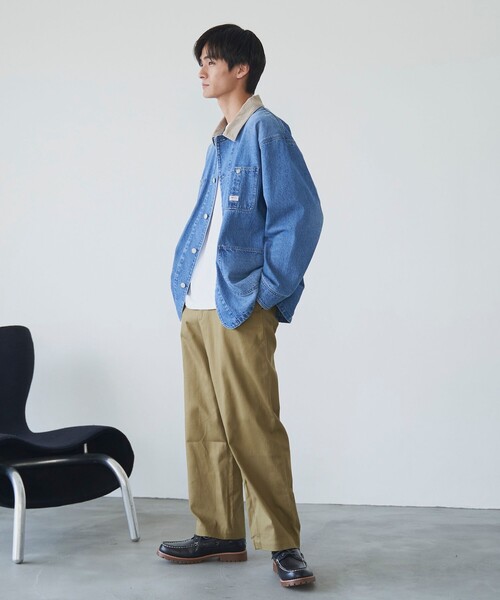 MHLカバーオール墨色　美品 MHL CANTON デニムカバーオール MHLカバーオール墨色 美品