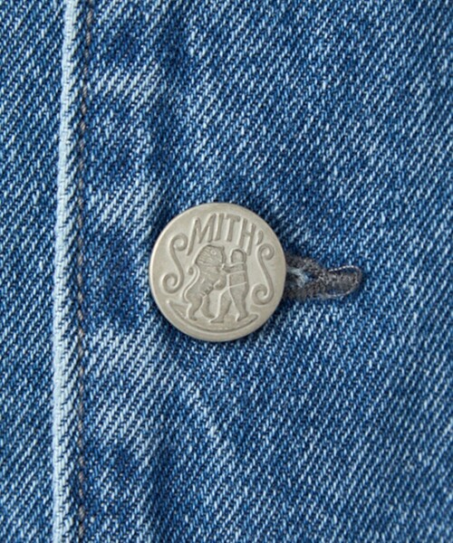 SMITH'S(スミス)の「SMITH'S(スミス)別注デニムカバーオール(カバーオール・メンズ・ネイビー/その他1/コバルトブルー・S/M/L/XL)」の6枚目の写真