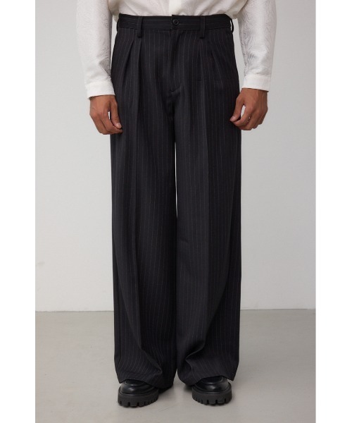 AZUL by moussy（アズールバイマウジー）の「ペンシルストライプワイドパンツ（スラックス・メンズ・ブルー系その他3/ブラック系その他・MEDIUM/LARGE）」の5枚目の写真