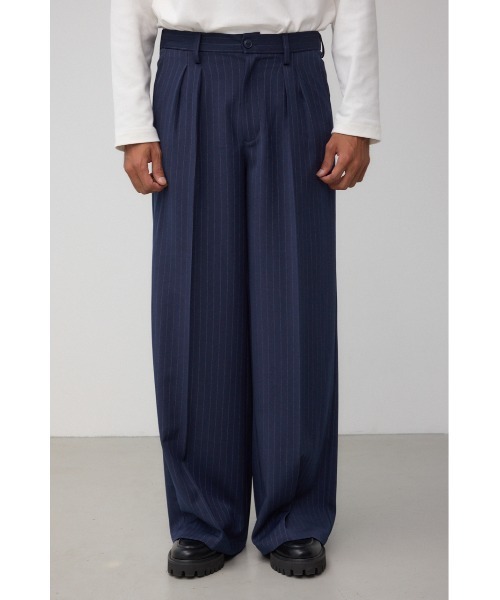 AZUL by moussy（アズールバイマウジー）の「ペンシルストライプワイドパンツ（スラックス・メンズ・ブルー系その他3/ブラック系その他・MEDIUM/LARGE）」の14枚目の写真