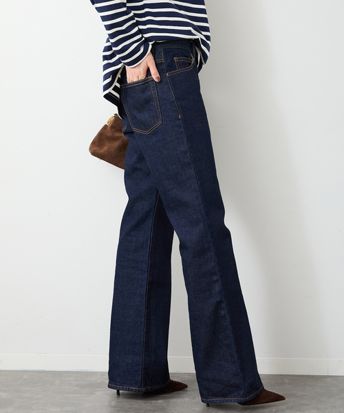 Deuxieme Classe（ドゥーズィエムクラス）の「* Modern Flare ジーンズ（デニムパンツ・レディース・エメラルドブルー/ネイビー・34/36/38）」の6枚目の写真