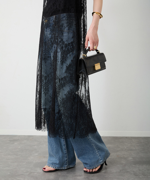 Deuxieme Classe（ドゥーズィエムクラス）の「* Modern Flare ジーンズ（デニムパンツ・レディース・エメラルドブルー/ネイビー・34/36/38）」の21枚目の写真