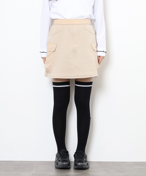 CECIL McBEE（セシルマクビー）の「MESSAGE　CARGO　SKIRT（スカート・レディース・ブラック/ベージュ・2(M)/1(S)）」の3枚目の写真