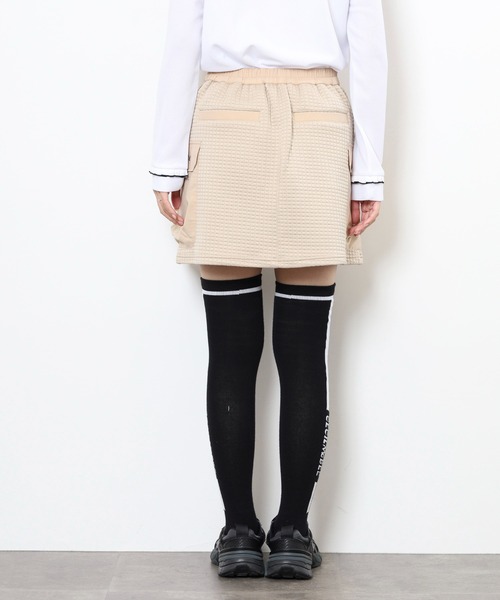 CECIL McBEE（セシルマクビー）の「MESSAGE　CARGO　SKIRT（スカート・レディース・ブラック/ベージュ・2(M)/1(S)）」の4枚目の写真