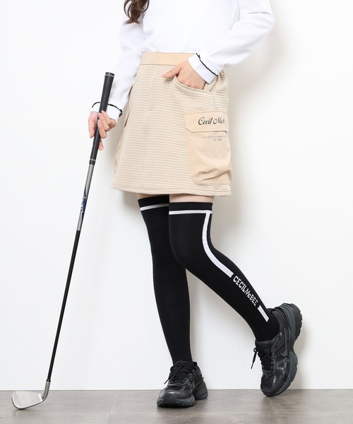 CECIL McBEE（セシルマクビー）の「MESSAGE　CARGO　SKIRT（スカート・レディース・ブラック/ベージュ・2(M)/1(S)）」の20枚目の写真