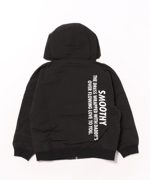 Smoothy(スムージー)の「Smoothy Nylon Zip parka / スムージー ナイロンジップパーカー(ブルゾン・キッズ・ブラック/カーキ・LARGE/X-LARGE/MEDIUM)」の3枚目の写真