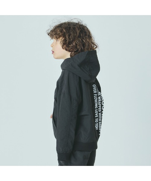 Smoothy(スムージー)の「Smoothy Nylon Zip parka / スムージー ナイロンジップパーカー(ブルゾン・キッズ・ブラック/カーキ・LARGE/X-LARGE/MEDIUM)」の4枚目の写真