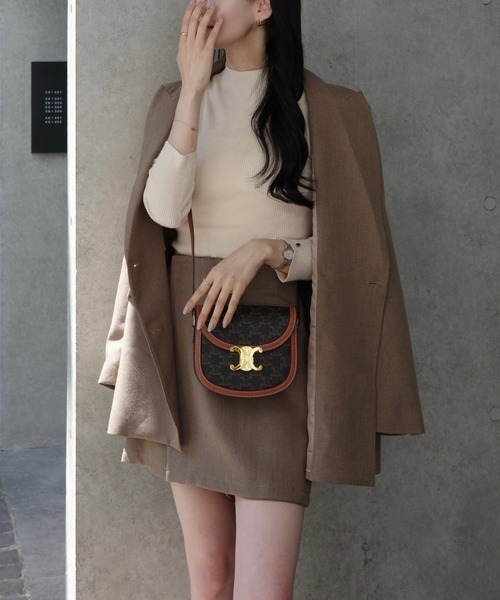 ACYM（アシーム）の「【ZOZO限定】トリニティテーラードジャケット（テーラードジャケット・レディース・ベージュ/ダークグレー/ベージュ系その他・FREE）」の2枚目の写真