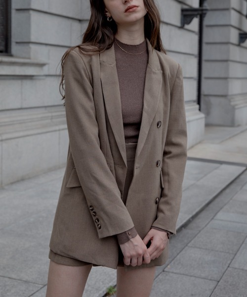 ACYM（アシーム）の「【ZOZO限定】トリニティテーラードジャケット（テーラードジャケット・レディース・ベージュ/ダークグレー/ベージュ系その他・FREE）」の21枚目の写真