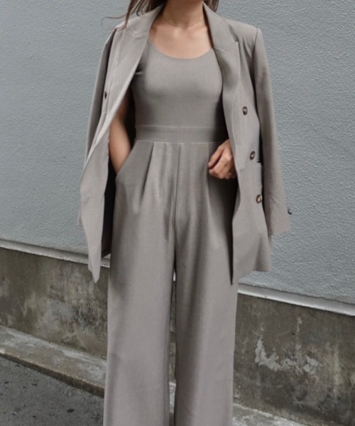 ACYM（アシーム）の「【ZOZO限定】トリニティテーラードジャケット（テーラードジャケット・レディース・ベージュ/ダークグレー/ベージュ系その他・FREE）」の19枚目の写真