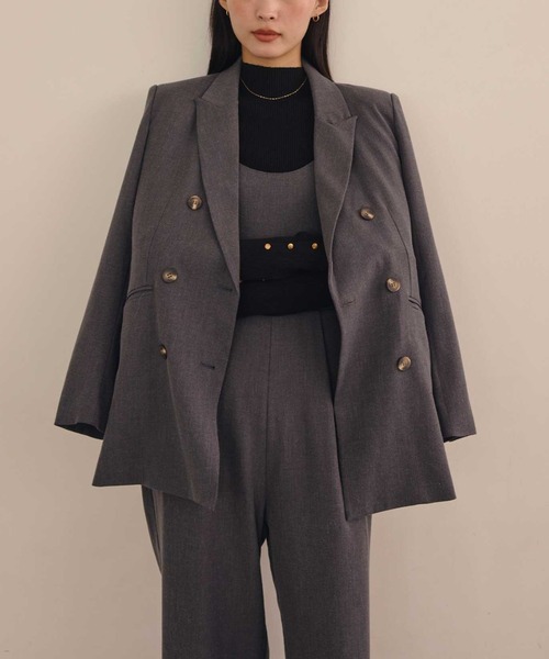 ACYM（アシーム）の「【ZOZO限定】トリニティテーラードジャケット（テーラードジャケット・レディース・ベージュ/ダークグレー/ベージュ系その他・FREE）」の10枚目の写真