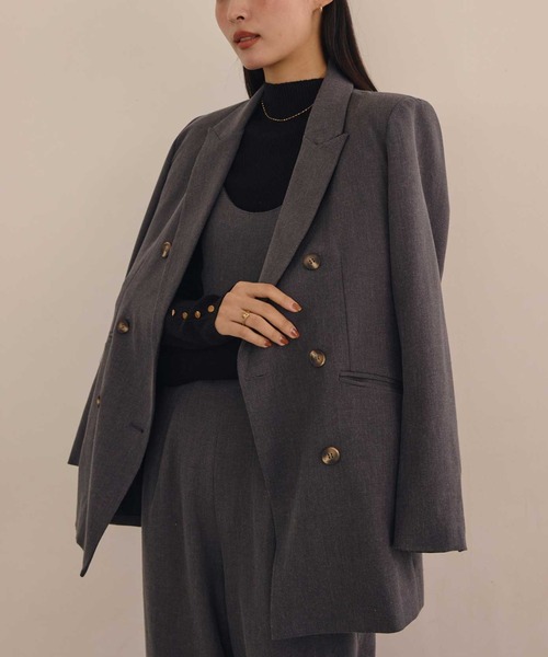 ACYM（アシーム）の「【ZOZO限定】トリニティテーラードジャケット（テーラードジャケット・レディース・ベージュ/ダークグレー/ベージュ系その他・FREE）」の11枚目の写真