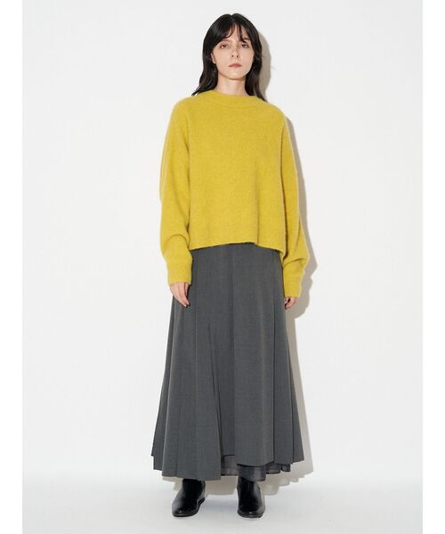 ELENDEEK（エレンディーク）の「スリットプリーツスカート（スカート・レディース・オフホワイト/グレー・01/02）」の15枚目の写真