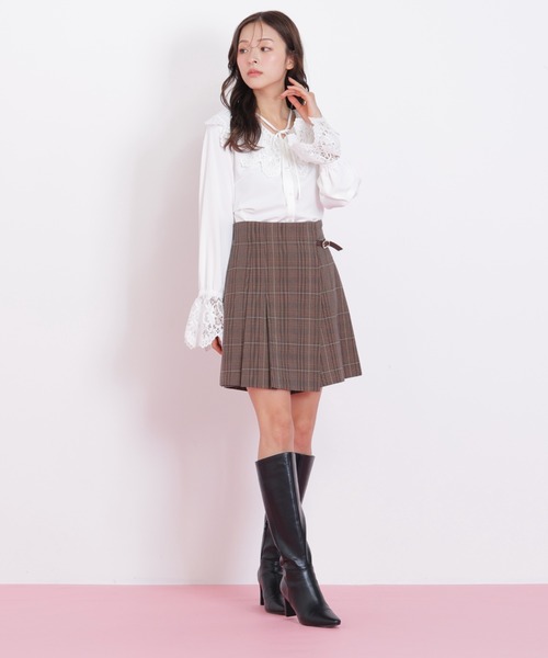 JILL by JILL STUART(ジルバイジルスチュアート)の「◇レース衿ブラウス(シャツ/ブラウス・レディース・ホワイト/ブラック・FREE)」の9枚目の写真