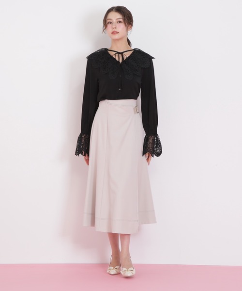 JILL by JILL STUART(ジルバイジルスチュアート)の「◇レース衿ブラウス(シャツ/ブラウス・レディース・ホワイト/ブラック・FREE)」の20枚目の写真