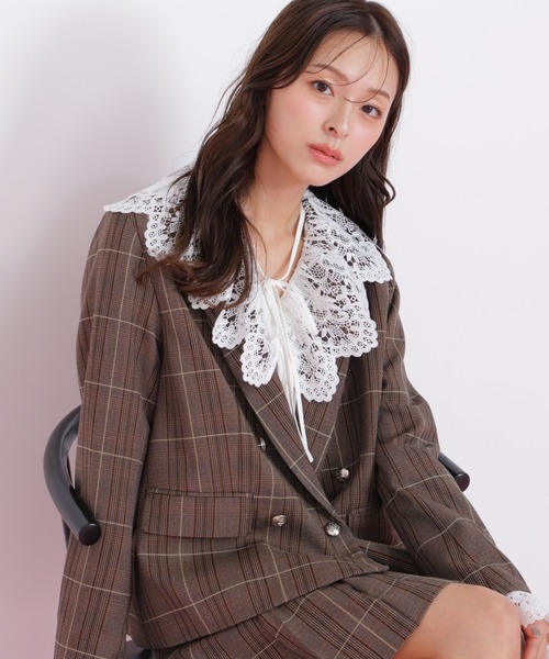 JILL by JILL STUART(ジルバイジルスチュアート)の「◇レース衿ブラウス(シャツ/ブラウス・レディース・ホワイト/ブラック・FREE)」の10枚目の写真