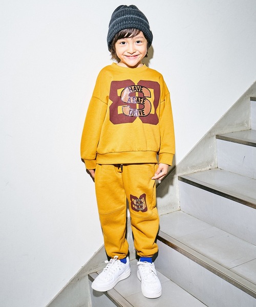 F.O.KIDS(エフオーキッズ)の「F.O.KIDS/エフオーキッズ カラバリグラフィック プリントデザインスウェットパンツ(スウェットパンツ・キッズ・パープル/グレー/ピンク/イエロー/グリーン/チャコール・140/150/160)」の6枚目の写真