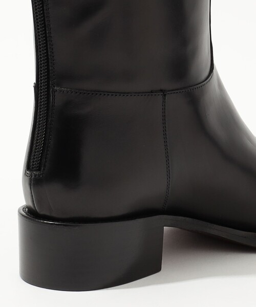 SARTORE サルトル バックベルト ロングブーツ 黒 35 サルトル SARTORE クロスストラップバックジップロングブーツ